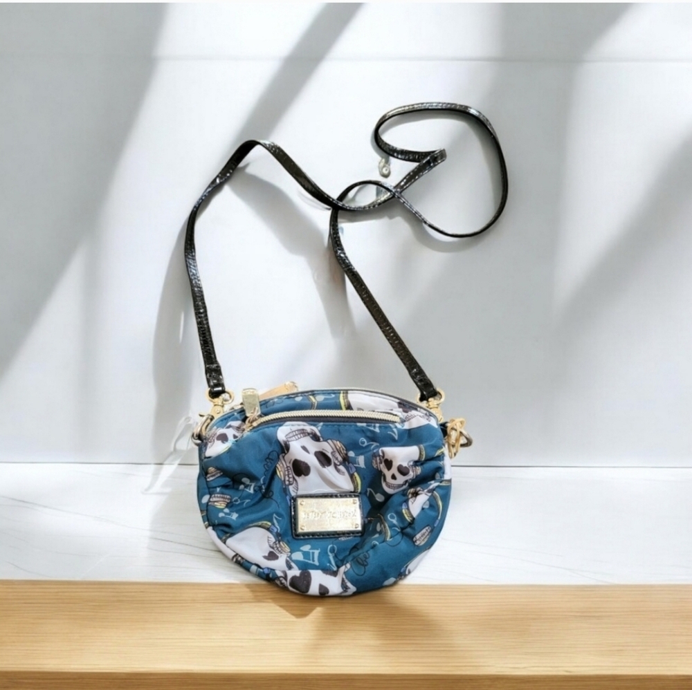 Betsey Johnson Blue and Black Crossbody Bag